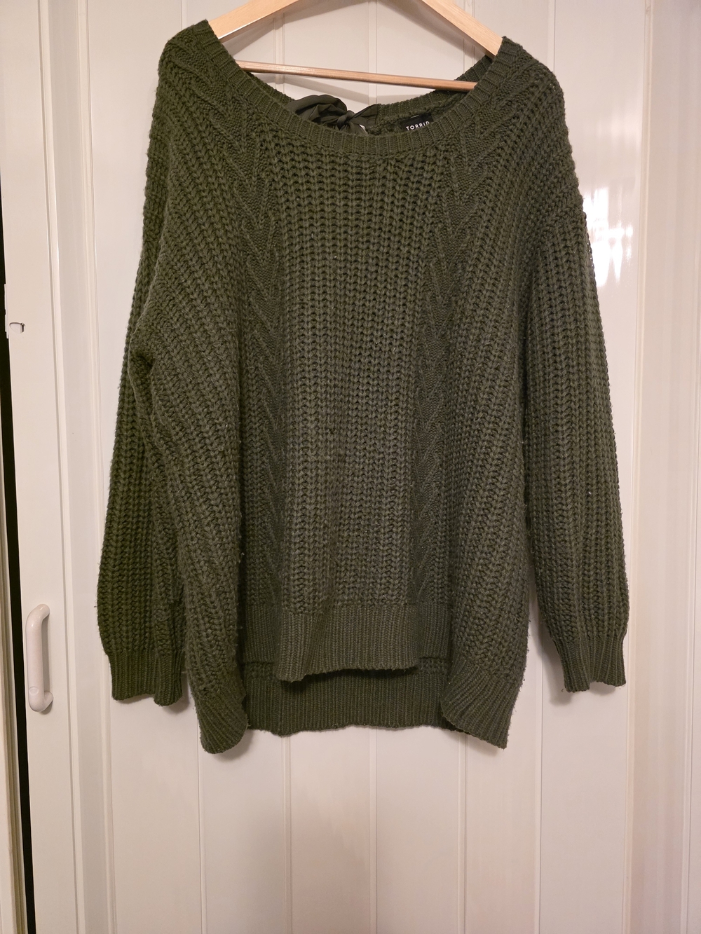Torrd Olive Green Cable Knit Sweater